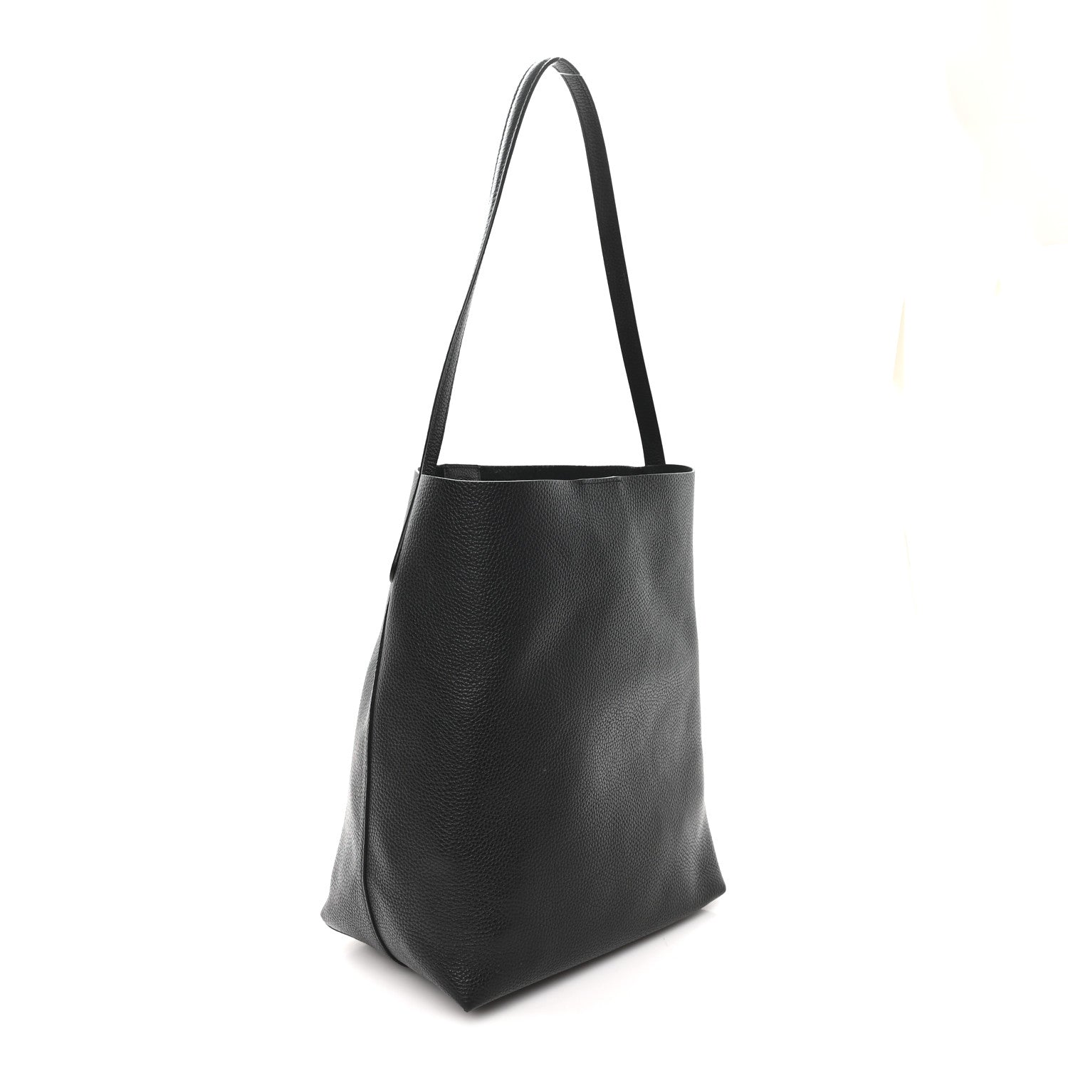 Mansur Gavriel Pebbled Calfskin Everyday Cabas Black 3 of 9