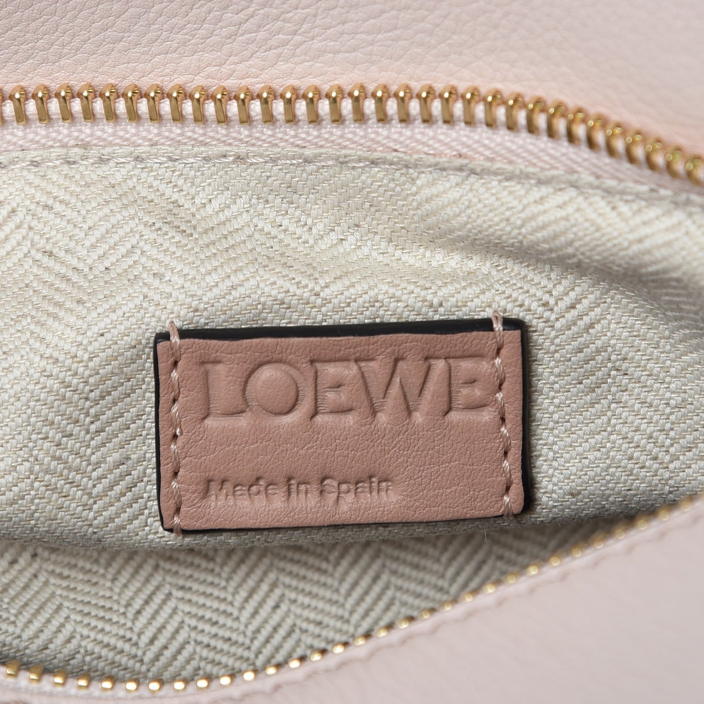 Calfskin Suede Small Puzzle Bag Blush