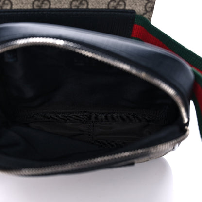 Gucci GG Supreme Monogram Web Belt Bag Black 5 of 15