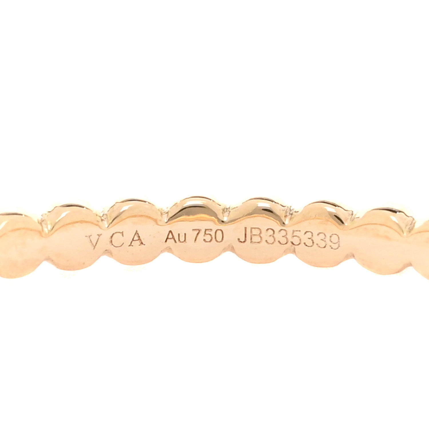 Van Cleef & Arpels 18K Yellow Gold Small Perlee Hoop Earrings 4 of 4