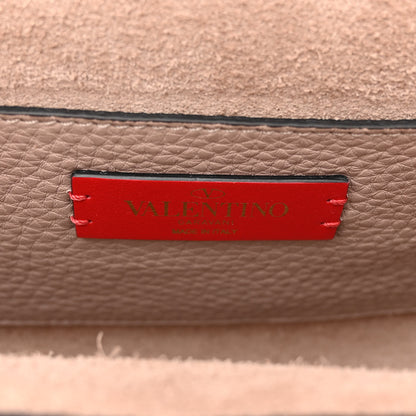 Valentino Garavani Pebbled Calfskin Rockstud Double Flap Crossbody Bag Poudre 7 of 11