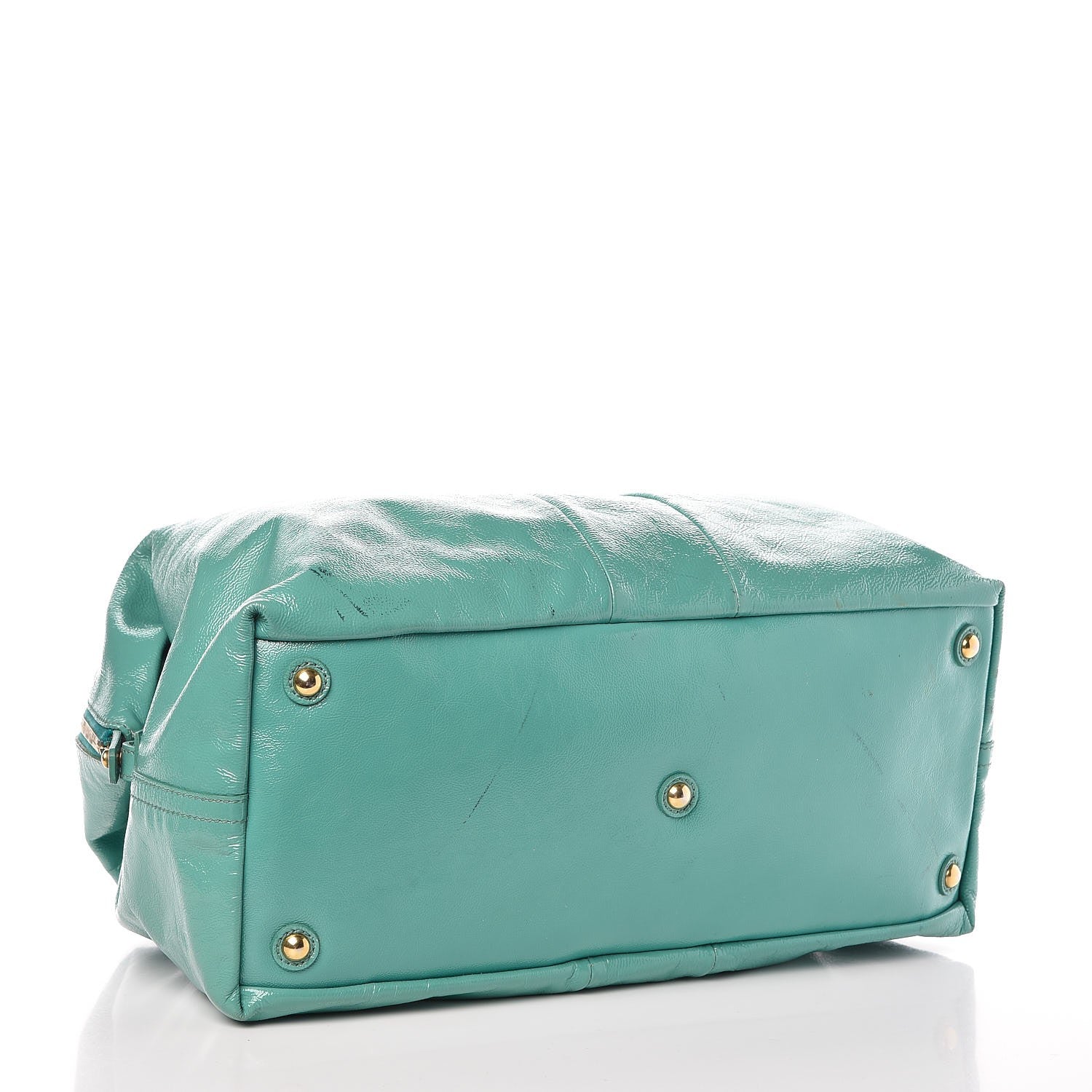 Saint Laurent Patent Calfskin Medium Easy Sac Turquoise 4 of 11