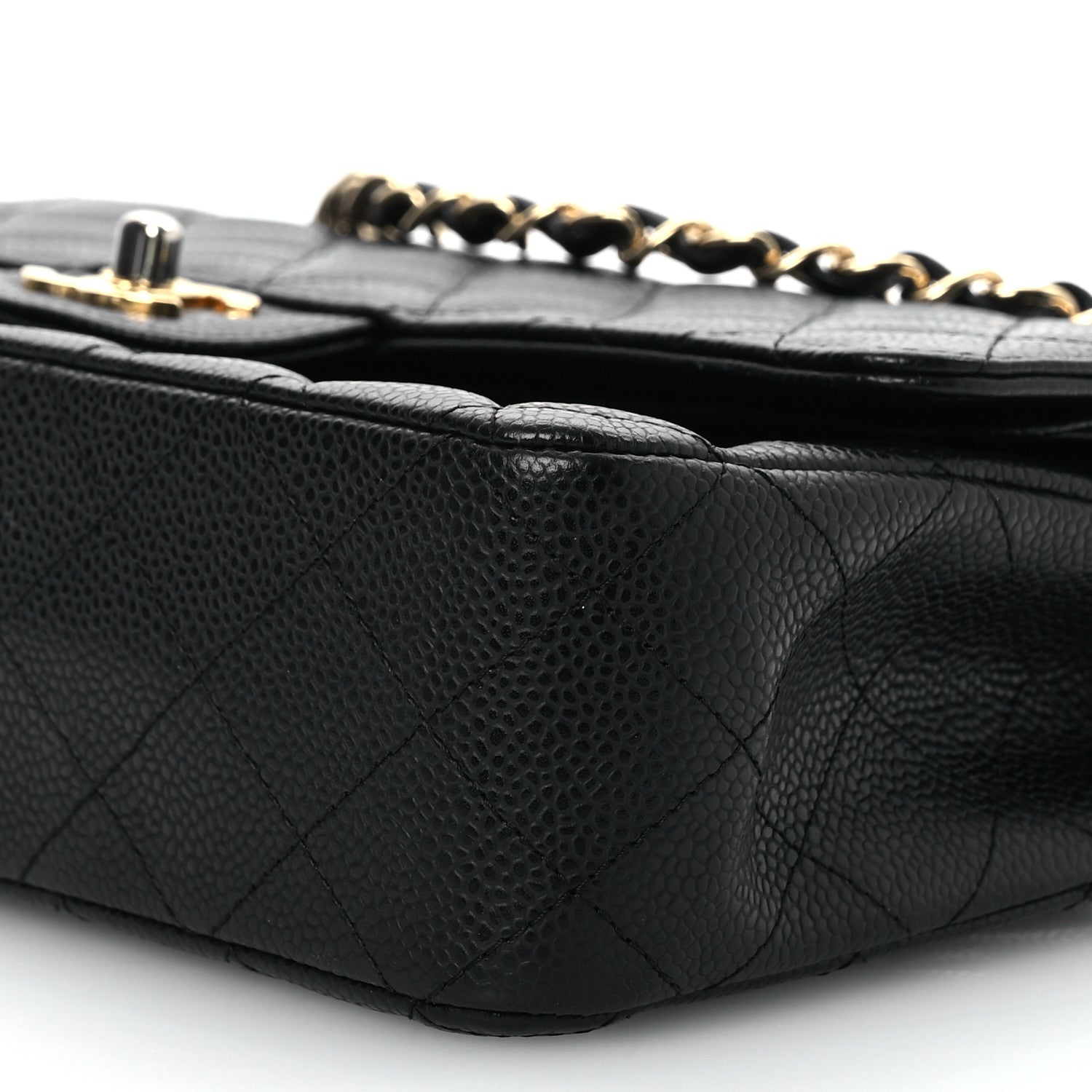Chanel Caviar Quilted Medium Double Flap Black 11 of 16