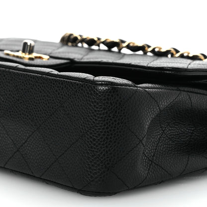 Chanel Caviar Quilted Medium Double Flap Black 11 of 16