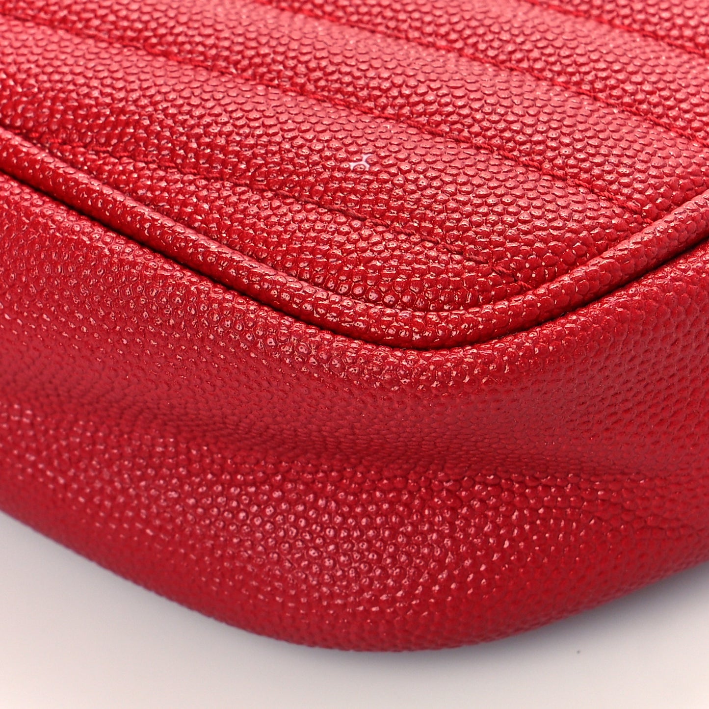 Grain De Poudre Matelasse Monogram Mini Lou Camera Bag Eros Red