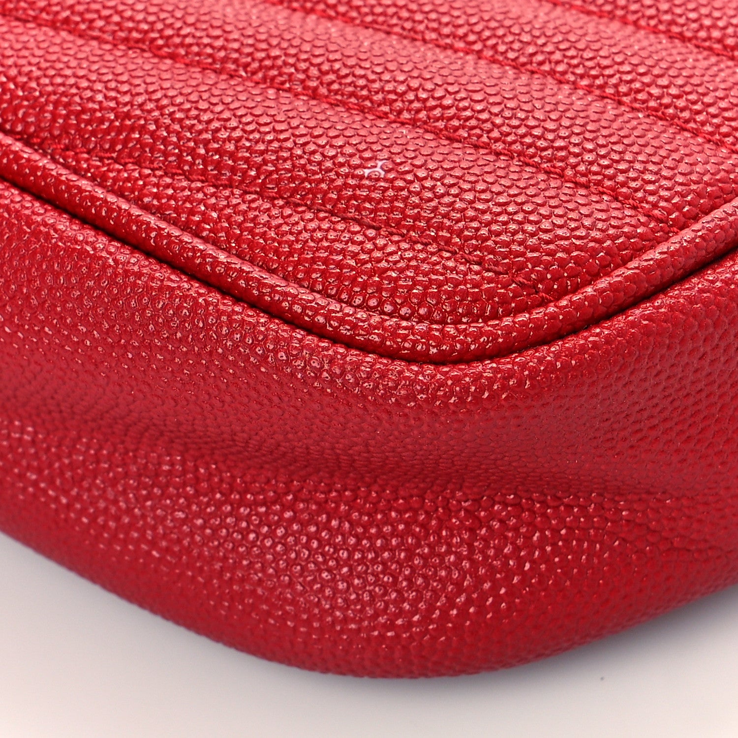 Saint Laurent Grain De Poudre Matelasse Monogram Mini Lou Camera Bag Eros Red 9 of 11