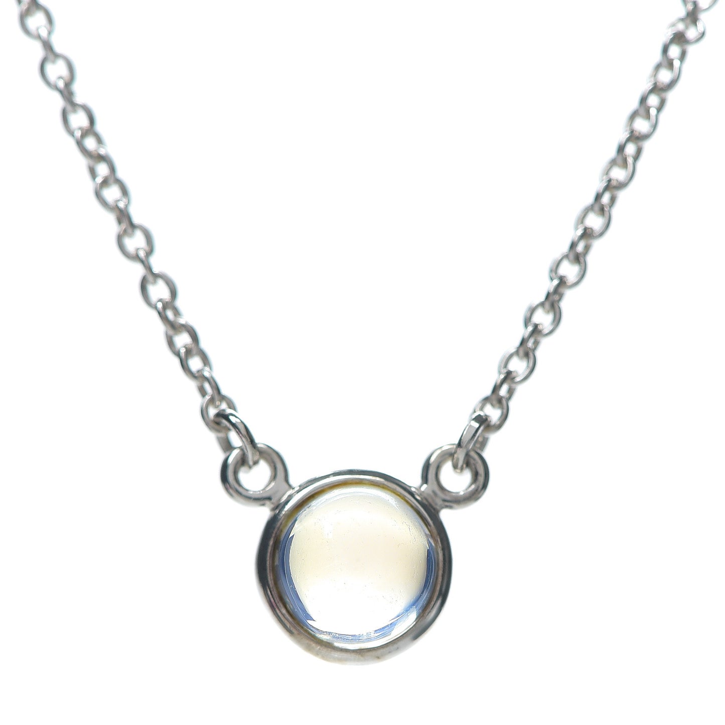 Sterling Silver Moonstone Color By The Yard Necklace