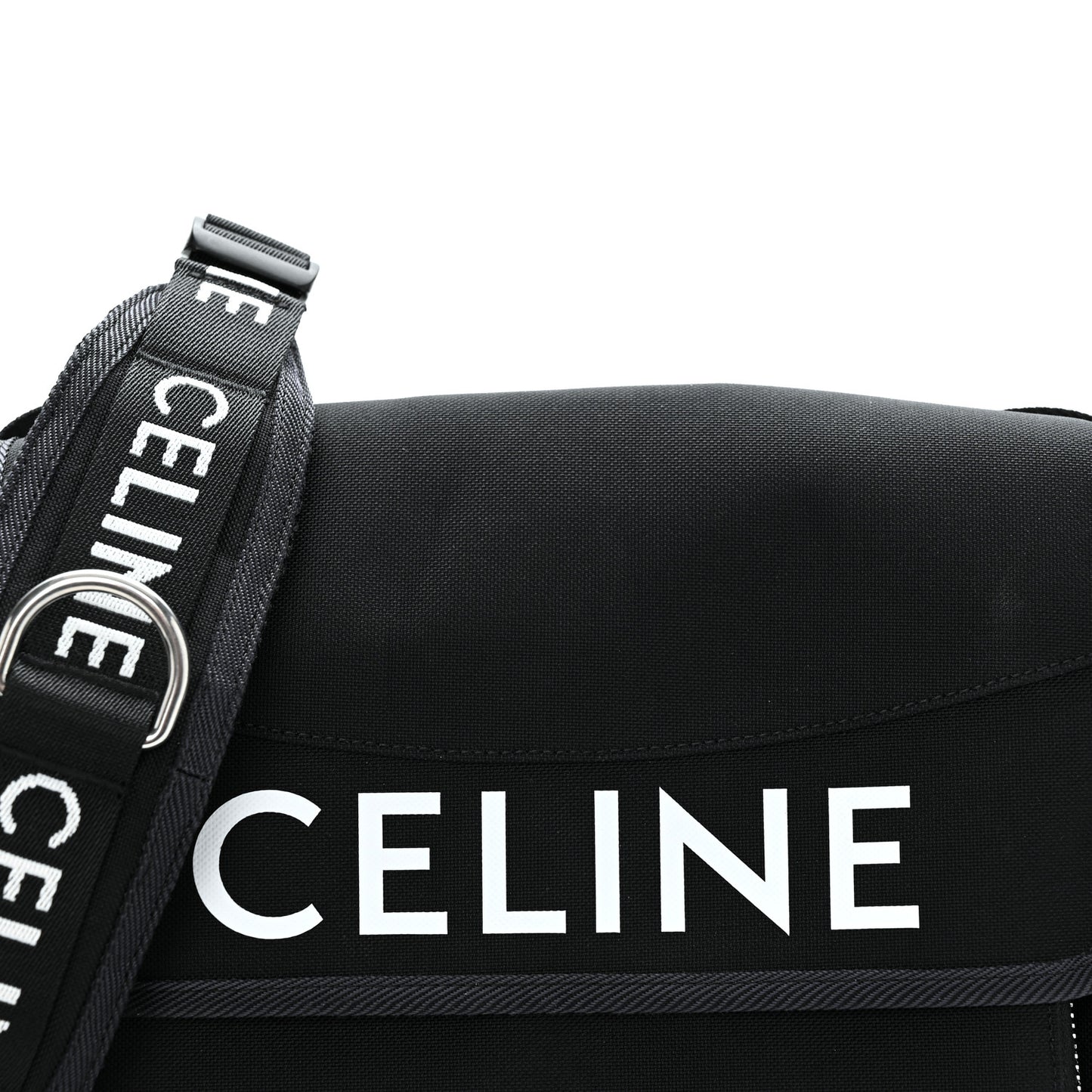 Canvas Small Trekking Messenger Bag Black