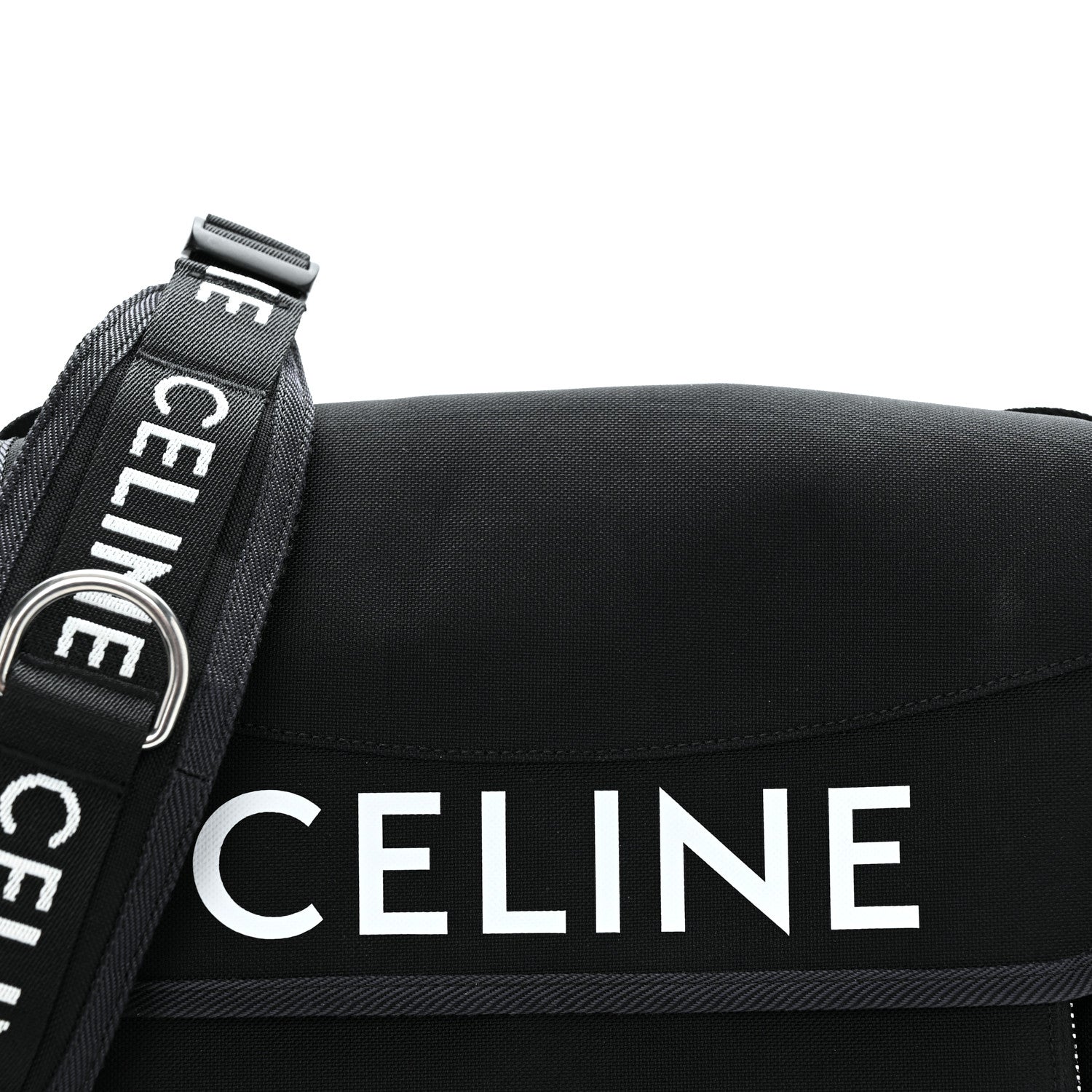 Celine Canvas Small Trekking Messenger Bag Black 9 of 14
