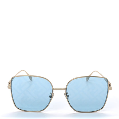 Fendi Metal Fendi Forever Sunglasses FE40013U Blue Gold 2 of 8