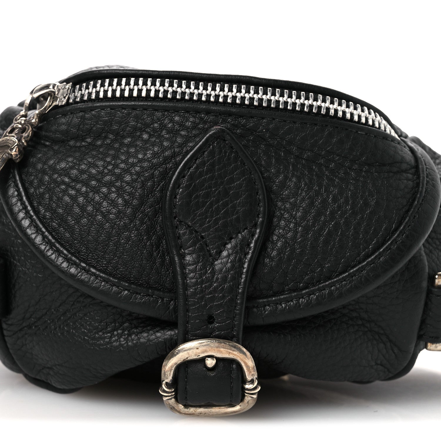 Chrome Hearts Grained Calfskin Mini Snat Pack Gunslinger Waist Bag Black 6 of 13
