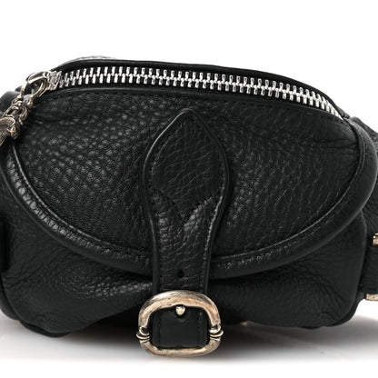 Chrome Hearts Grained Calfskin Mini Snat Pack Gunslinger Waist Bag Black 6 of 13