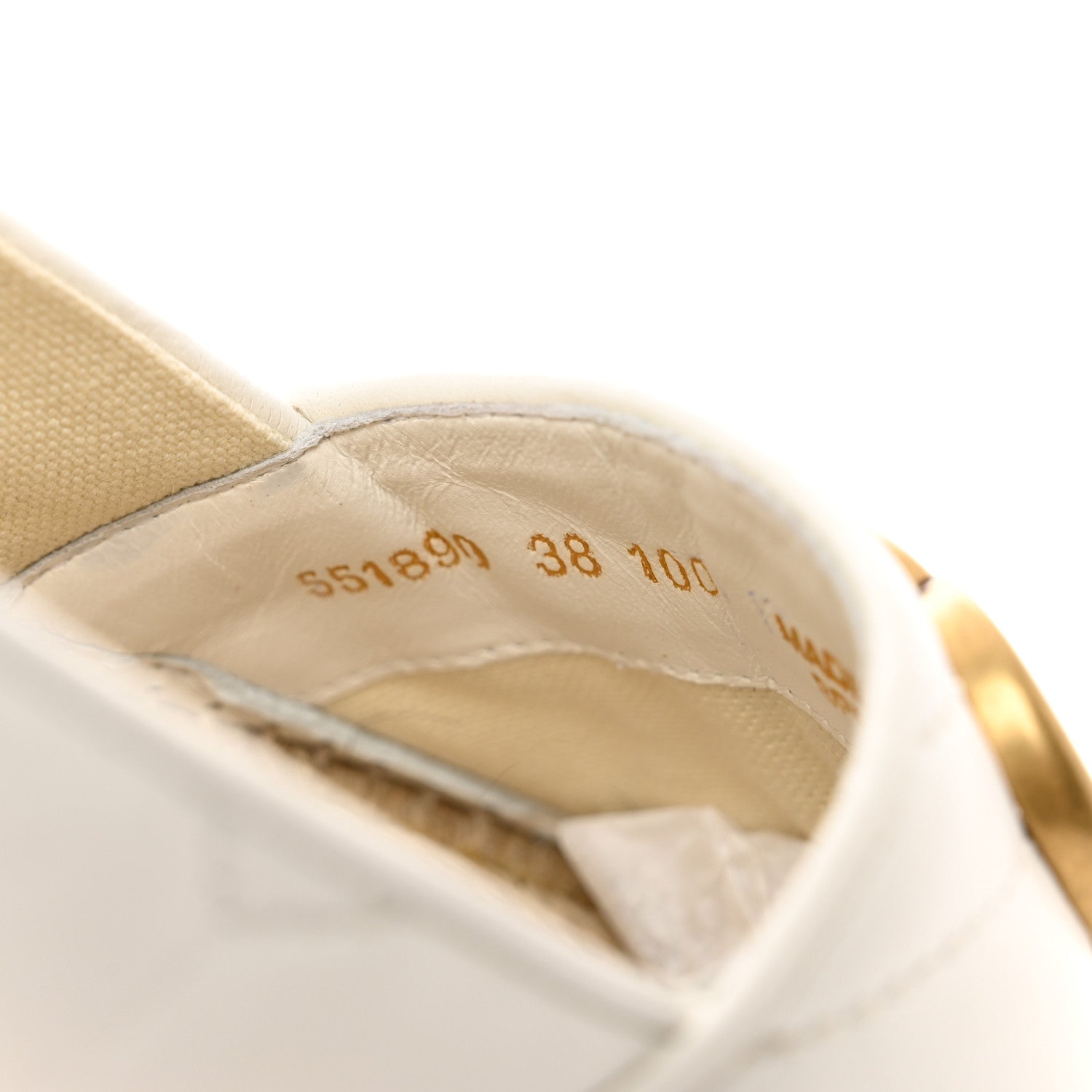 Gucci Nappa Matelasse GG Marmont Espadrilles 38 Great White 8 of 9