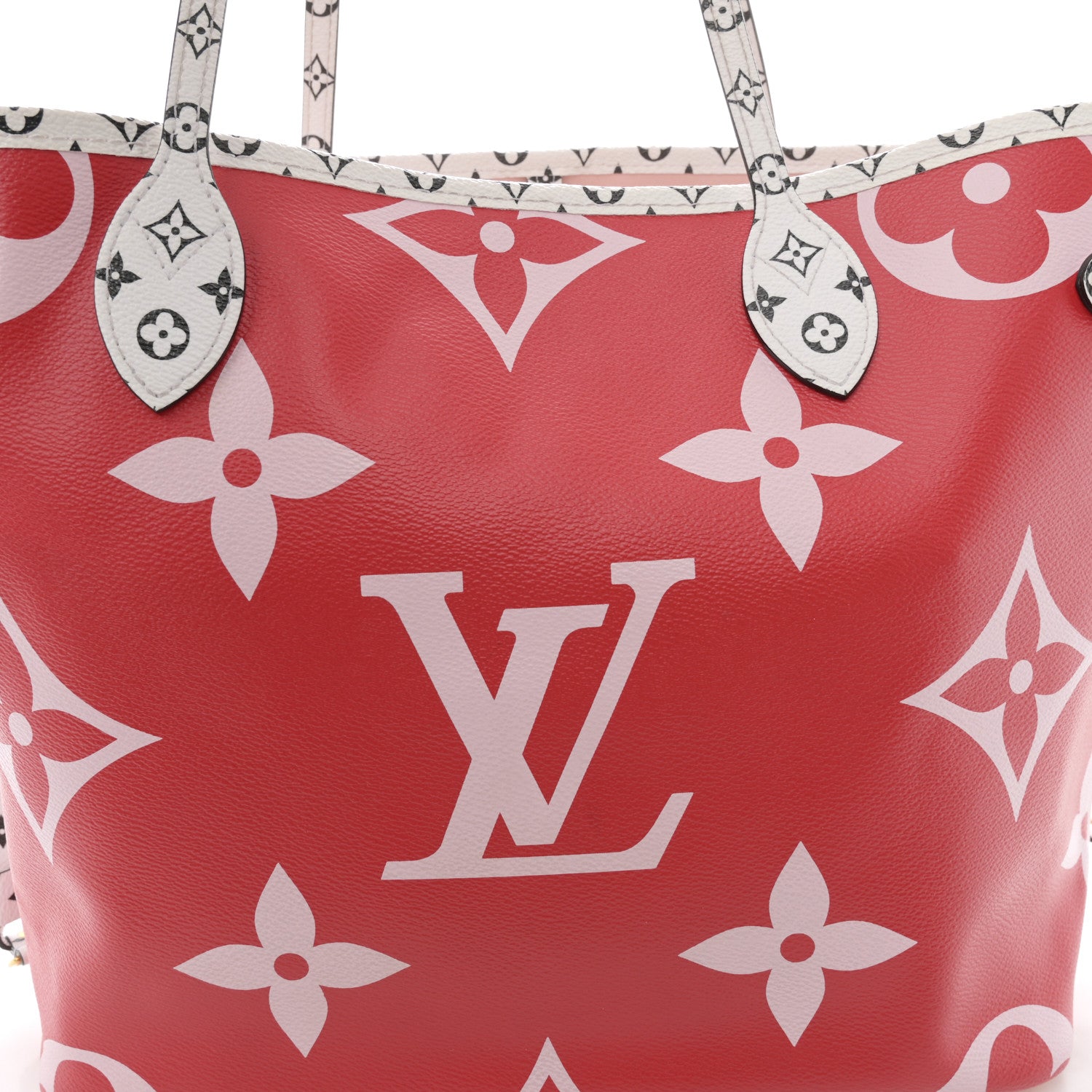 Louis Vuitton Monogram Giant Neverfull MM Rouge 9 of 12