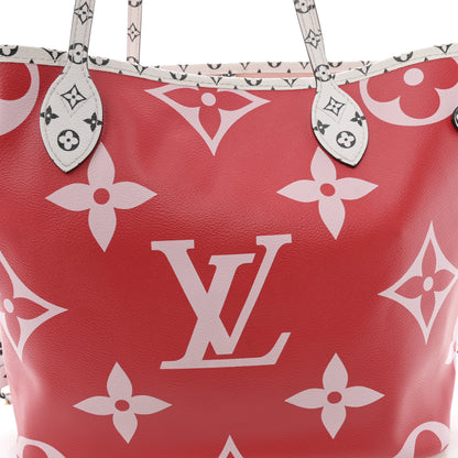 Louis Vuitton Monogram Giant Neverfull MM Rouge 9 of 12