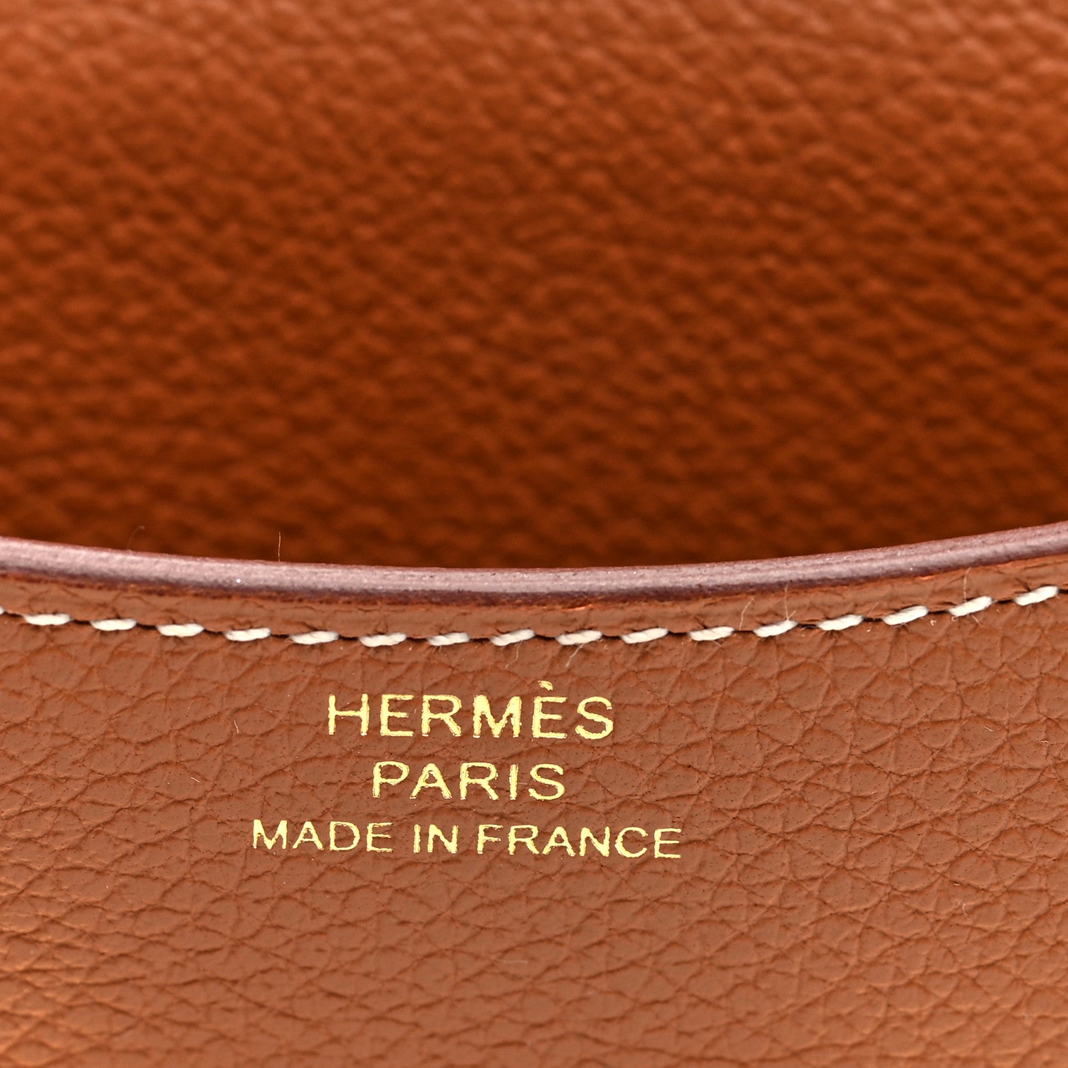 Hermes Evercolor Constance Slim Wallet Gold 7 of 9