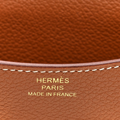 Hermes Evercolor Constance Slim Wallet Gold 7 of 9