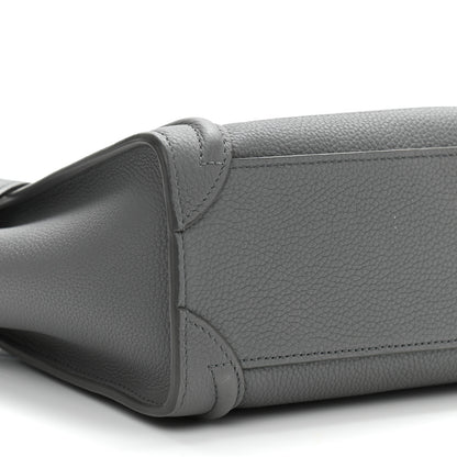 Celine Baby Drummed Calfskin Nano Luggage Kohl 10 of 12
