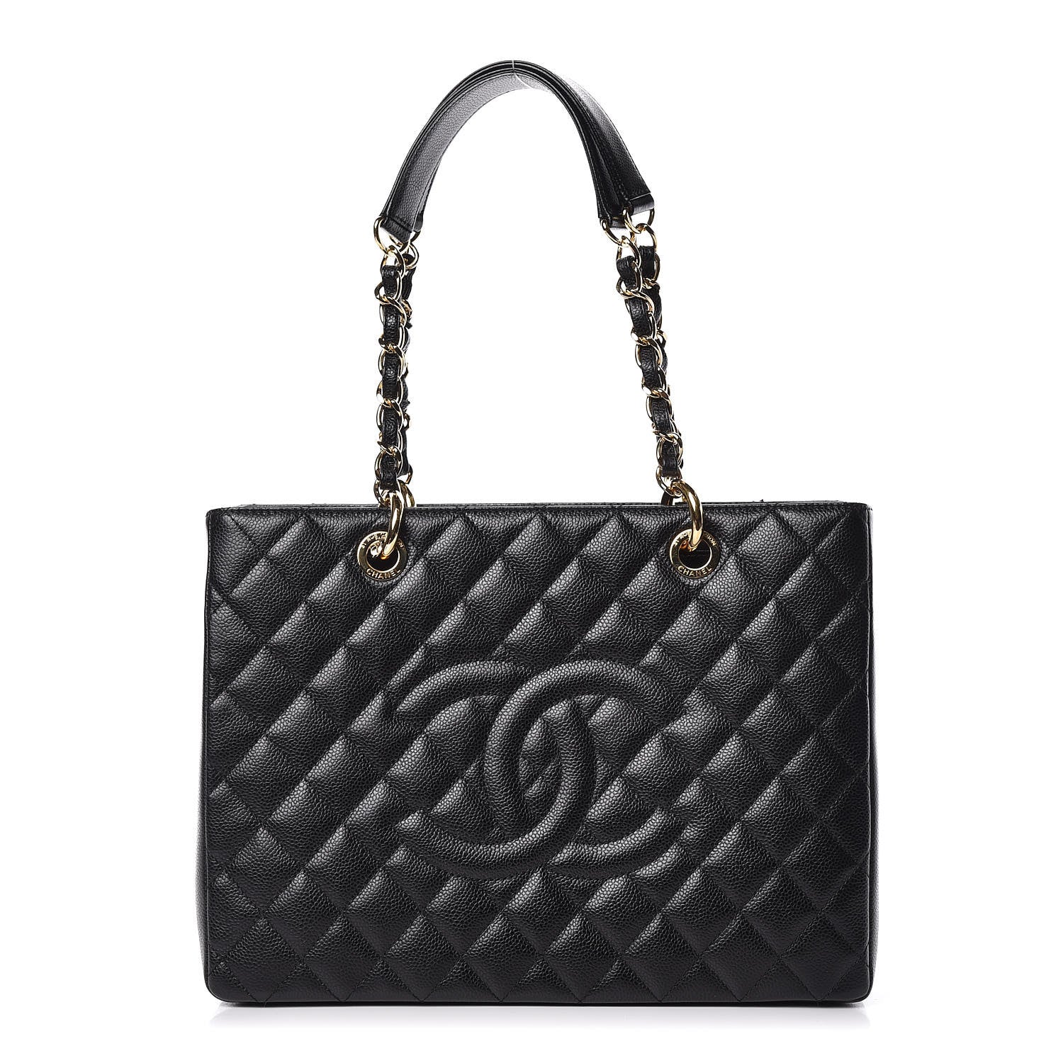 Chanel Caviar Quilted Grand Shopping Tote GST Black 1 of 11