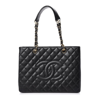 Chanel Caviar Quilted Grand Shopping Tote GST Black 1 of 11