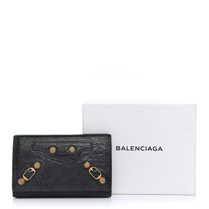 Balenciaga Agneau Giant 12 Gold Hardware Osaka Key Holder Black 13 of 13