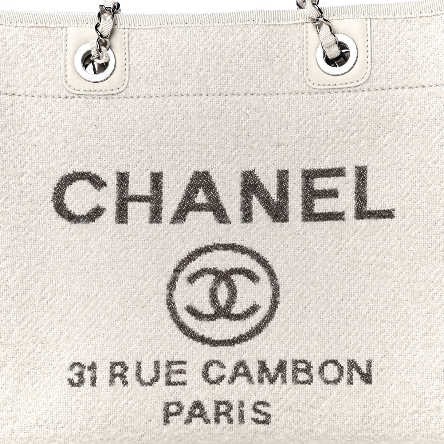 Mixed Fibers Small Deauville Tote Ecru