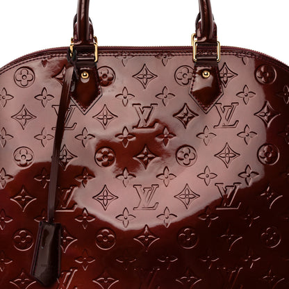Louis Vuitton Vernis Alma GM Rouge Fauviste 7 of 9