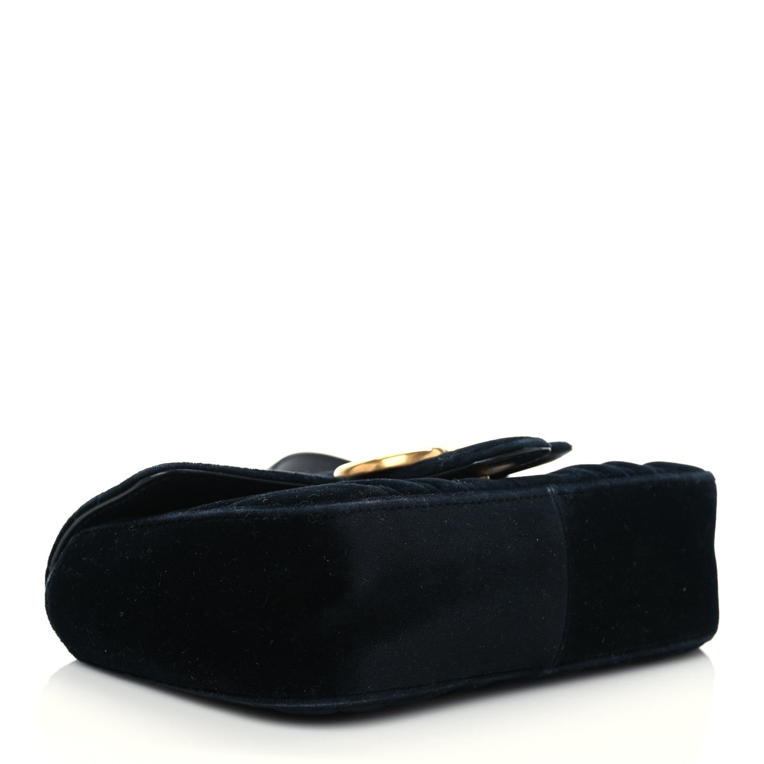 Gucci Velvet Matelasse Mini GG Marmont Shoulder Bag Black 4 of 7