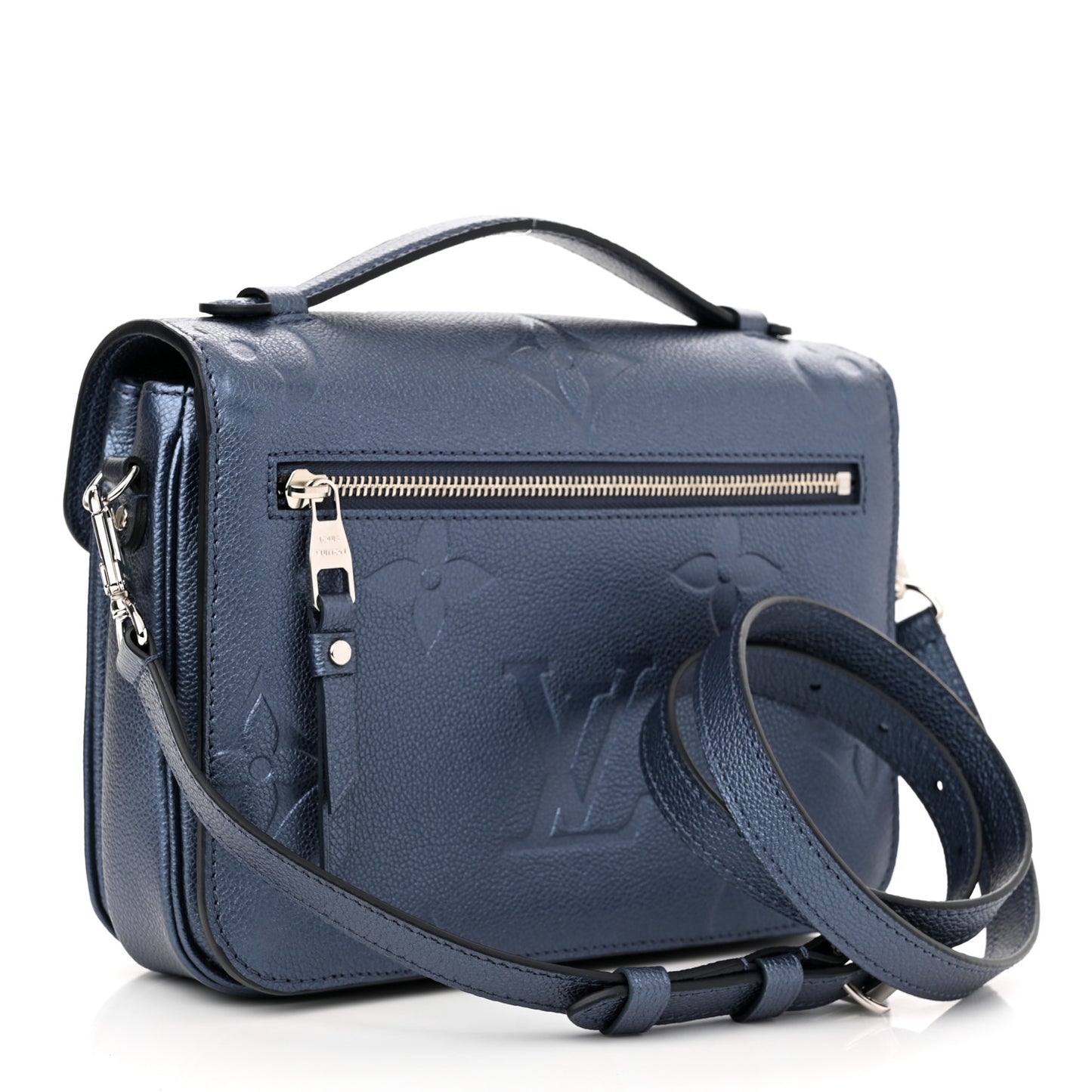 Metallic Empreinte Monogram Giant Pochette Metis Navy Nacre