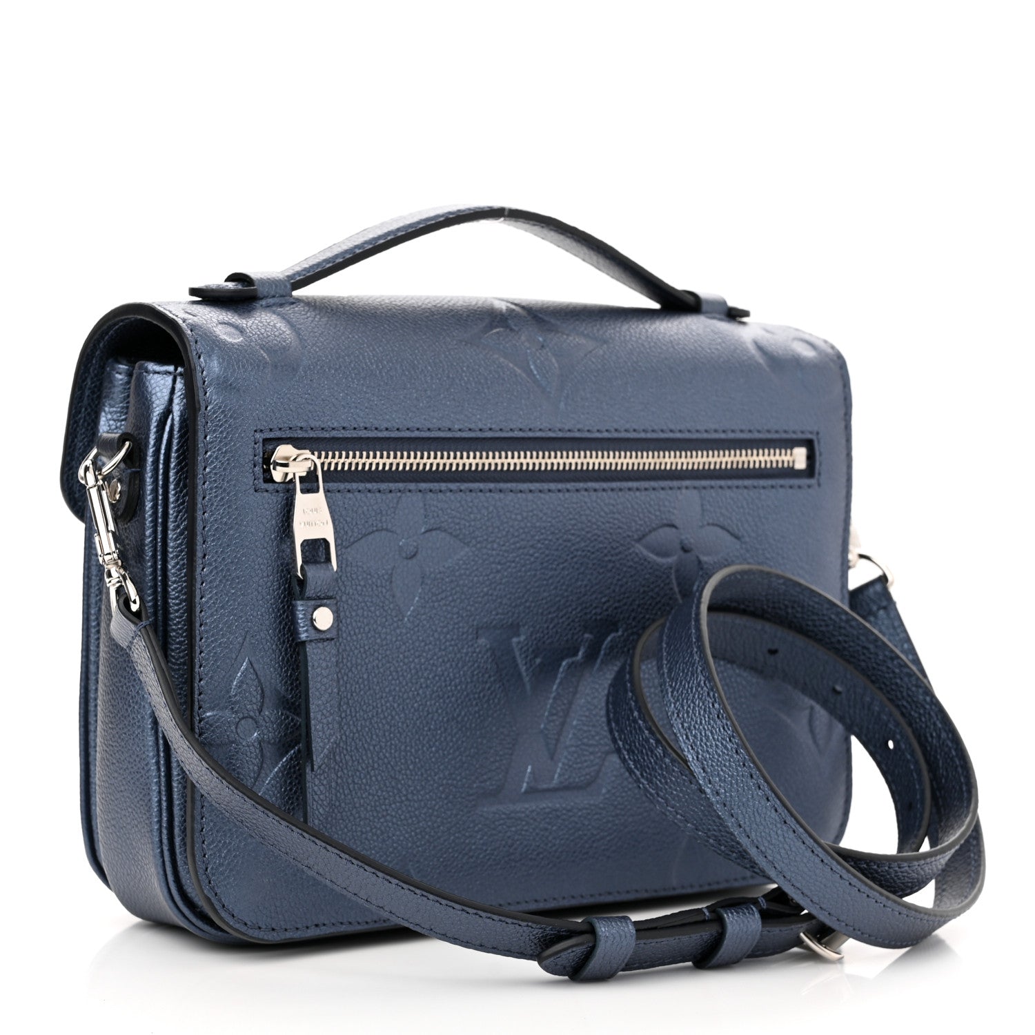 Louis Vuitton Metallic Empreinte Monogram Giant Pochette Metis Navy Nacre 3 of 10