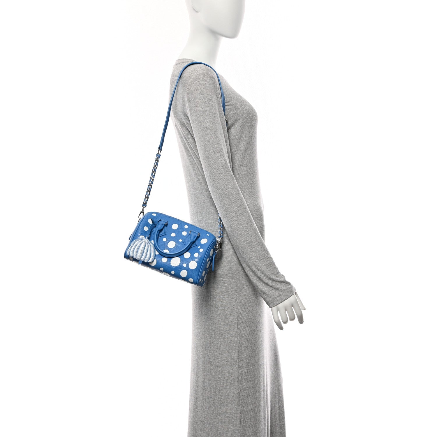 Louis Vuitton LV X YK Empreinte Speedy Bandouliere 20 Blue White 2 of 9