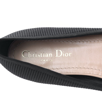 Christian Dior Fabric Ribbon Embroidered J'Adior Ballet Flats 40 Black 7 of 8
