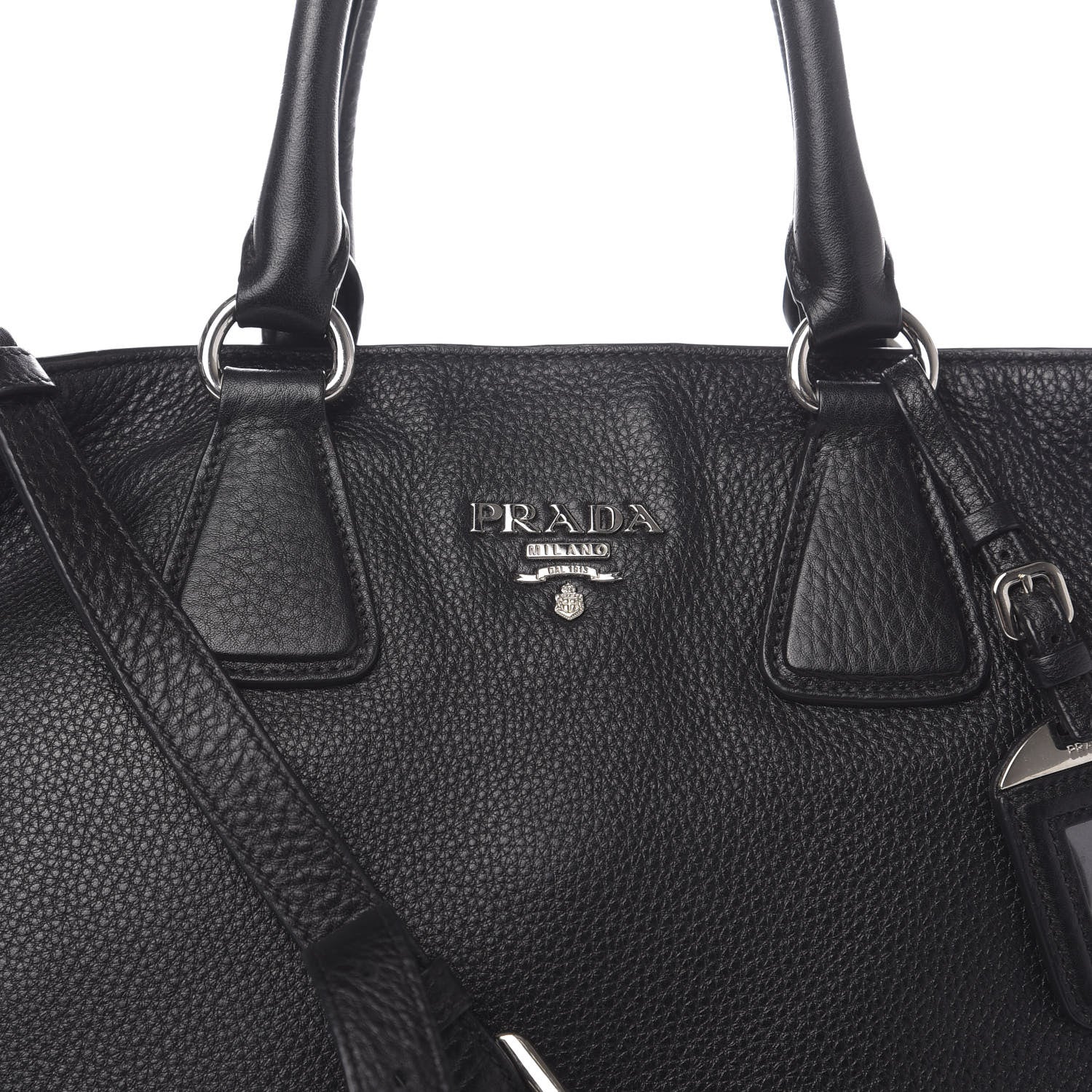 Prada Vitello Phenix Tote Black 19 of 19