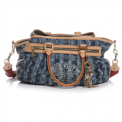Louis Vuitton Denim Raye Cabas GM 1 of 8