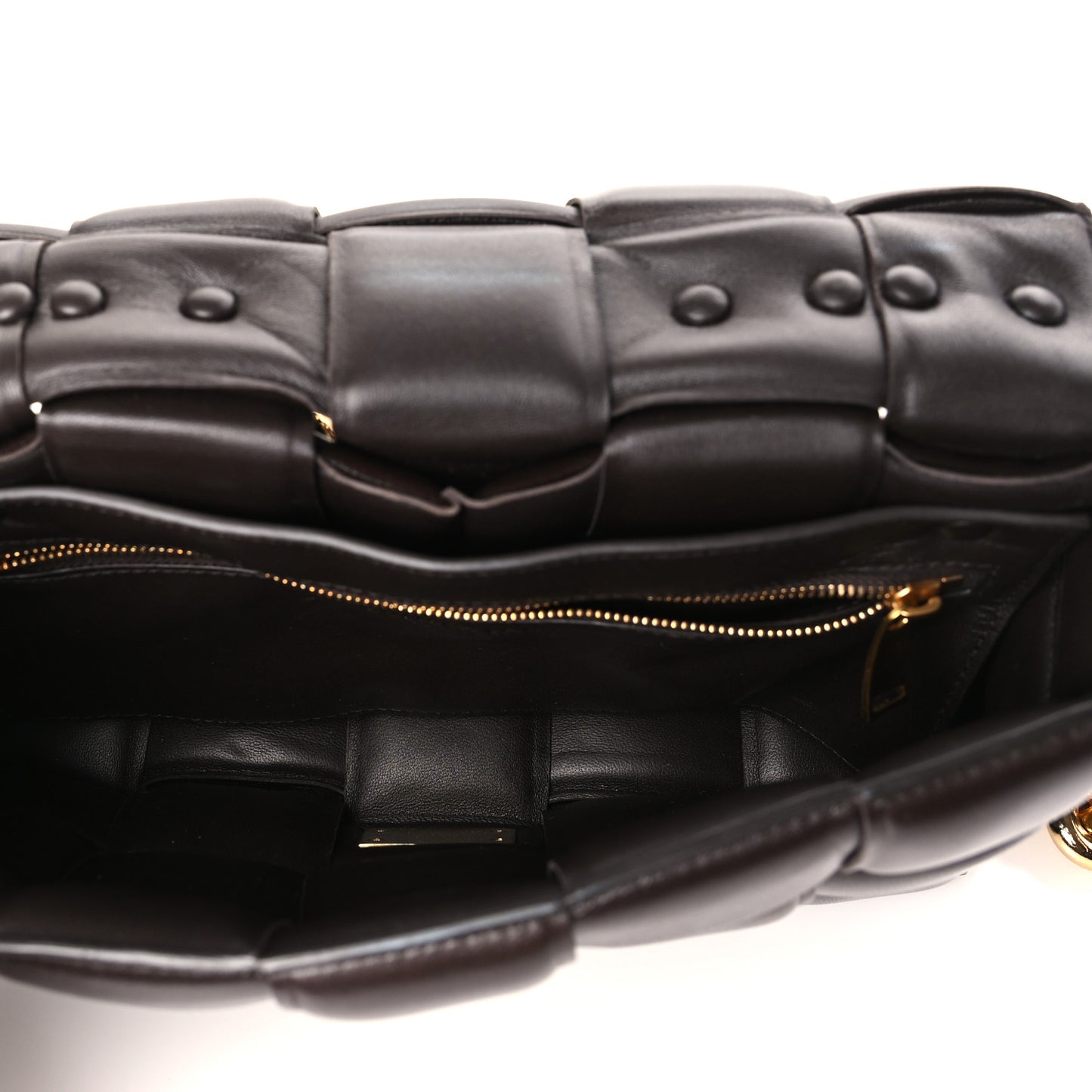 Lambskin Maxi Intreccio Padded Chain Cassette Crossbody Bag Fondant