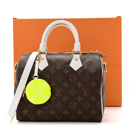 Louis Vuitton Monogram LV Match Speedy Bandouliere 25 White 10 of 10