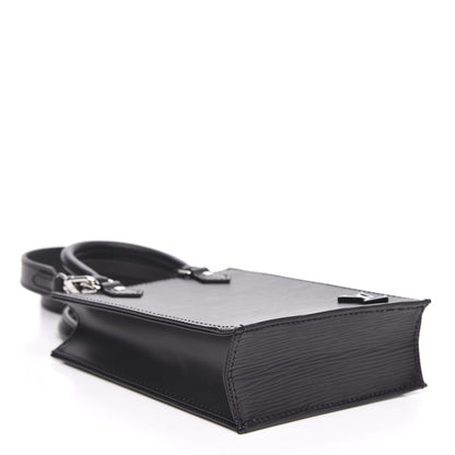 Louis Vuitton Epi Petit Sac Plat Black 4 of 9