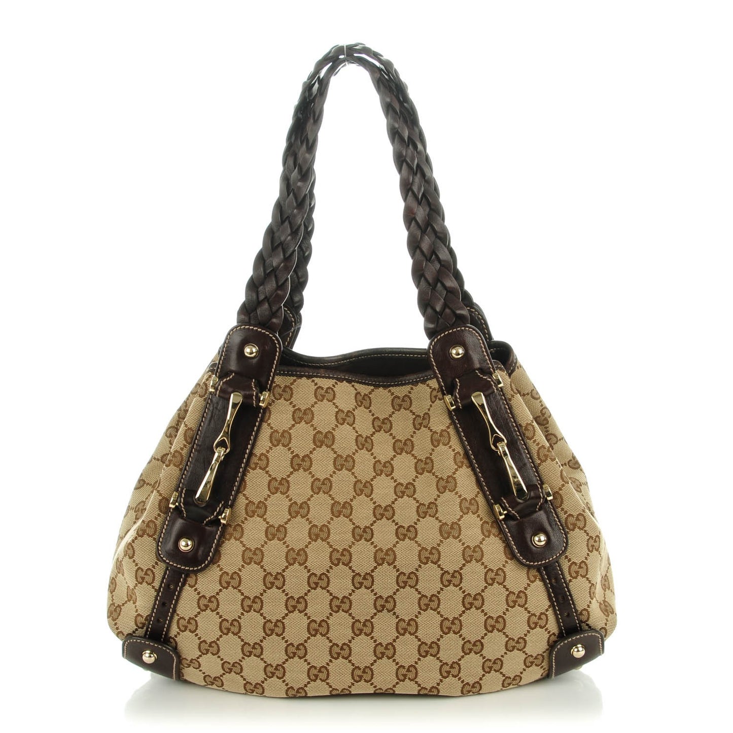 Monogram Small Pelham Shoulder Bag Dark Brown