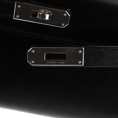 Hermes Box Kelly Cut Clutch Black 7 of 13