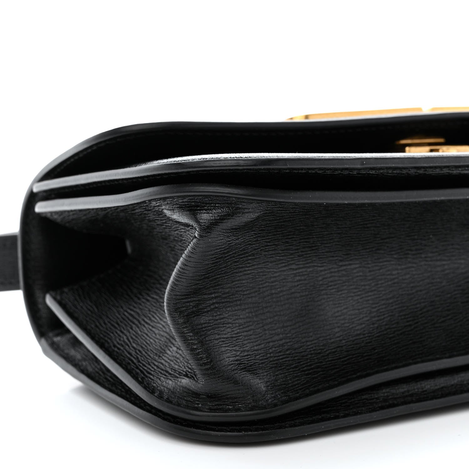Balenciaga Calfskin Stripe Embossed Small Gossip Bag Black 9 of 14