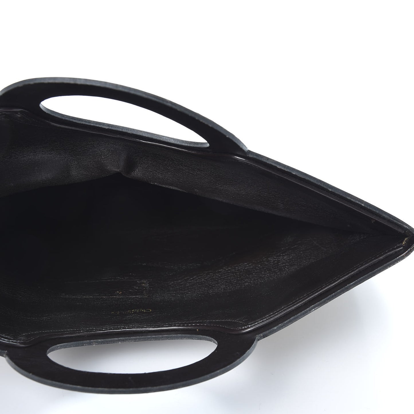 Monogram Fold Over Clutch Brown