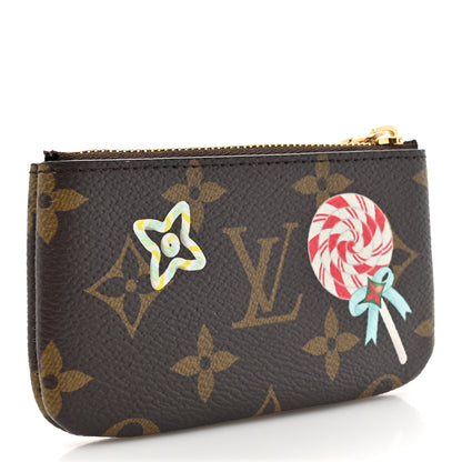 Louis Vuitton Monogram 2024 Christmas Animation Candy Factory Key Pouch Candy Red 3 of 8