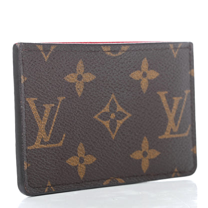 Louis Vuitton Calfskin Monogram Kimono Tote Card Holder Cherry 2 of 4