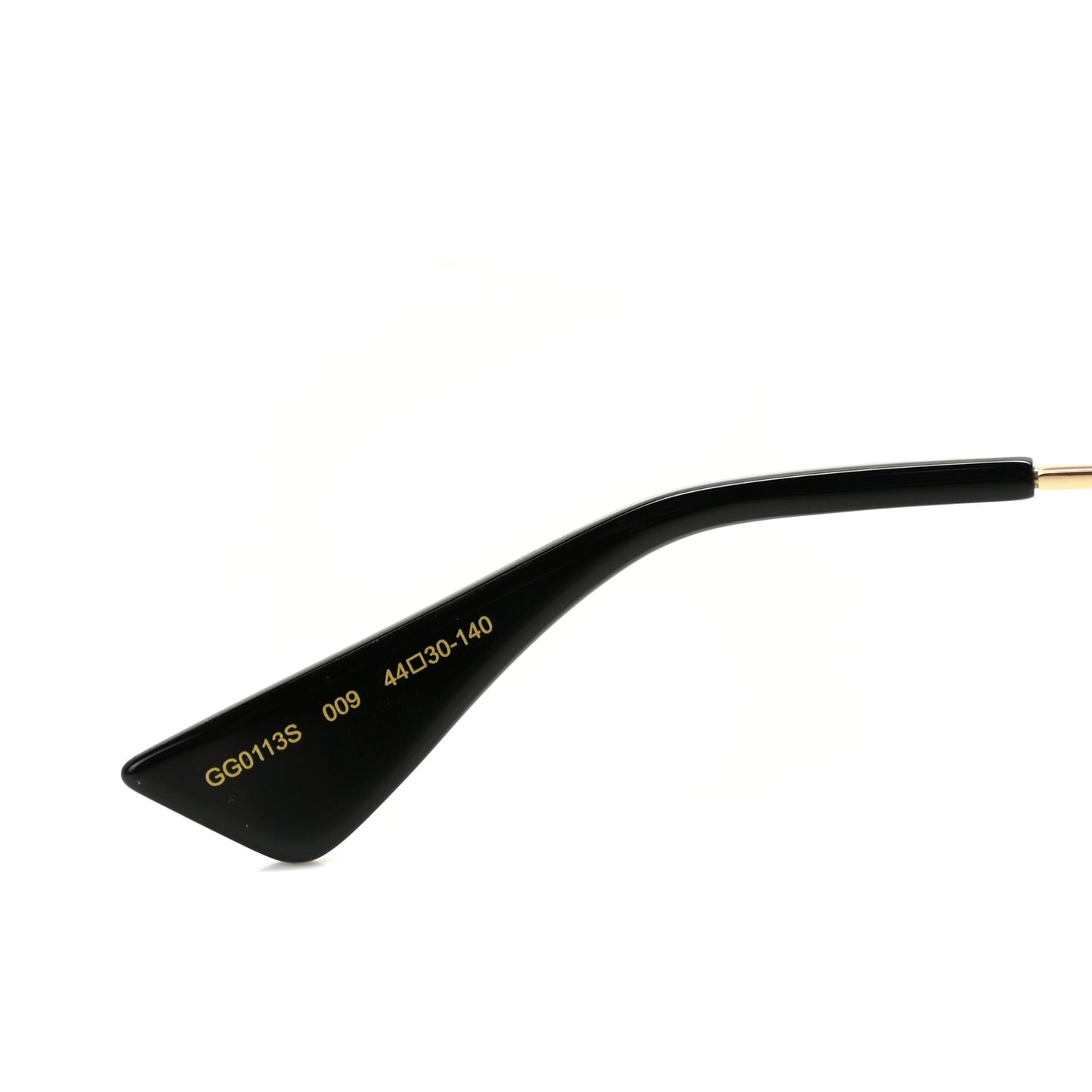 Metal Acetate Striped Soave Amore Round Frame Sunglasses GG0113S Gold Pink