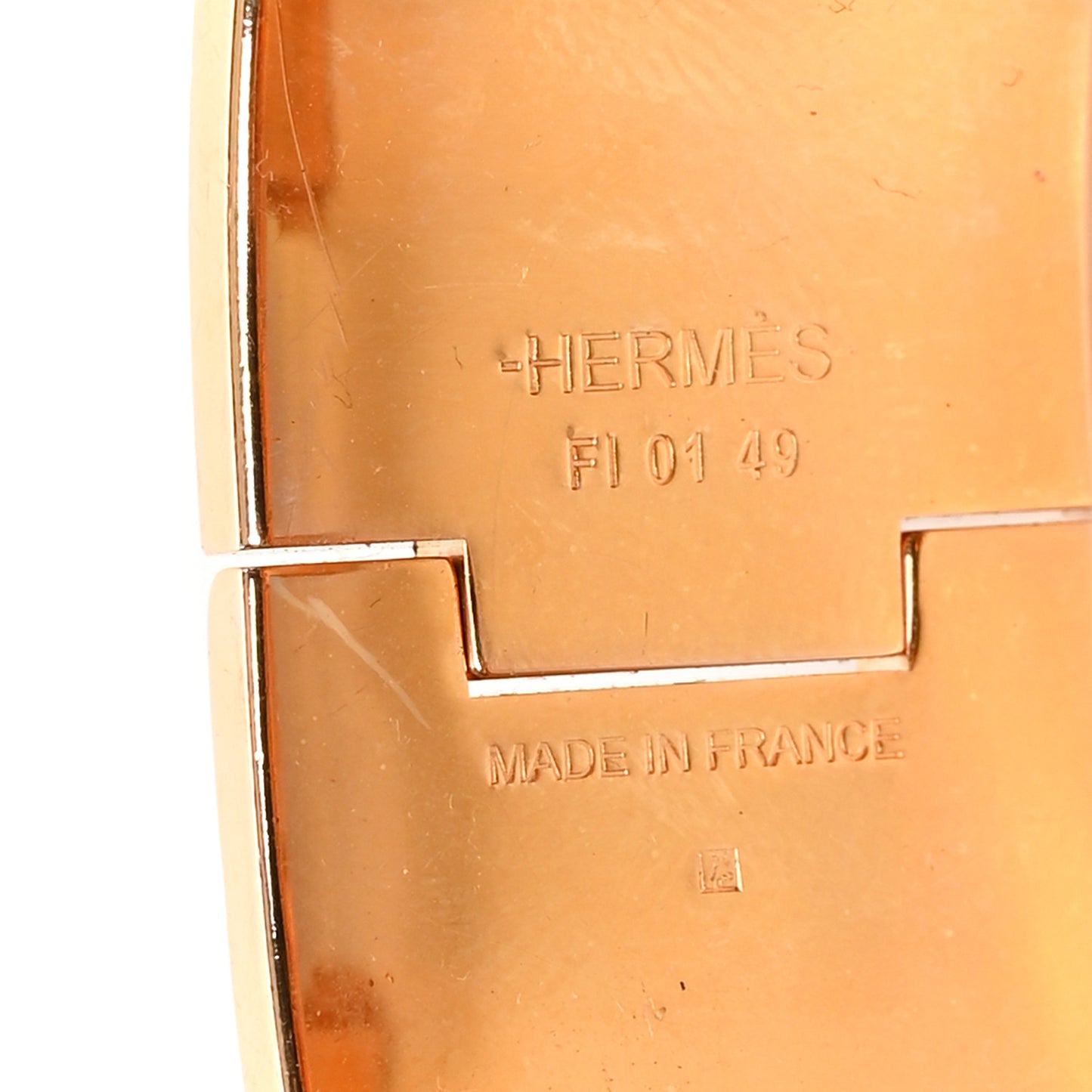 Enamel Wide Clic Clac H Bracelet PM Rose Dragee