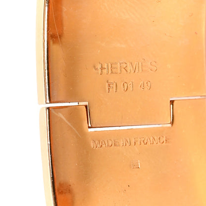 Hermes Enamel Wide Clic Clac H Bracelet PM Rose Dragee 4 of 5