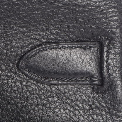 Hermes Taurillon Clemence Kelly 40 Black 10 of 35