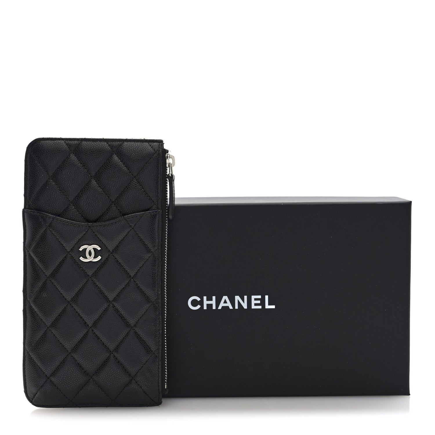 Chanel Caviar Quilted Classic iPhone Pouch Black 8 of 8