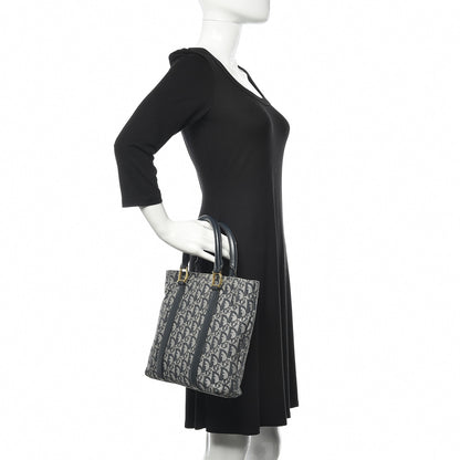 Christian Dior Monogram Tote Blue 2 of 14