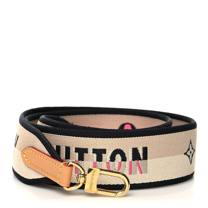 Louis Vuitton Jacquard Speedy Bandouliere 20 Shoulder Strap Black 1 of 3